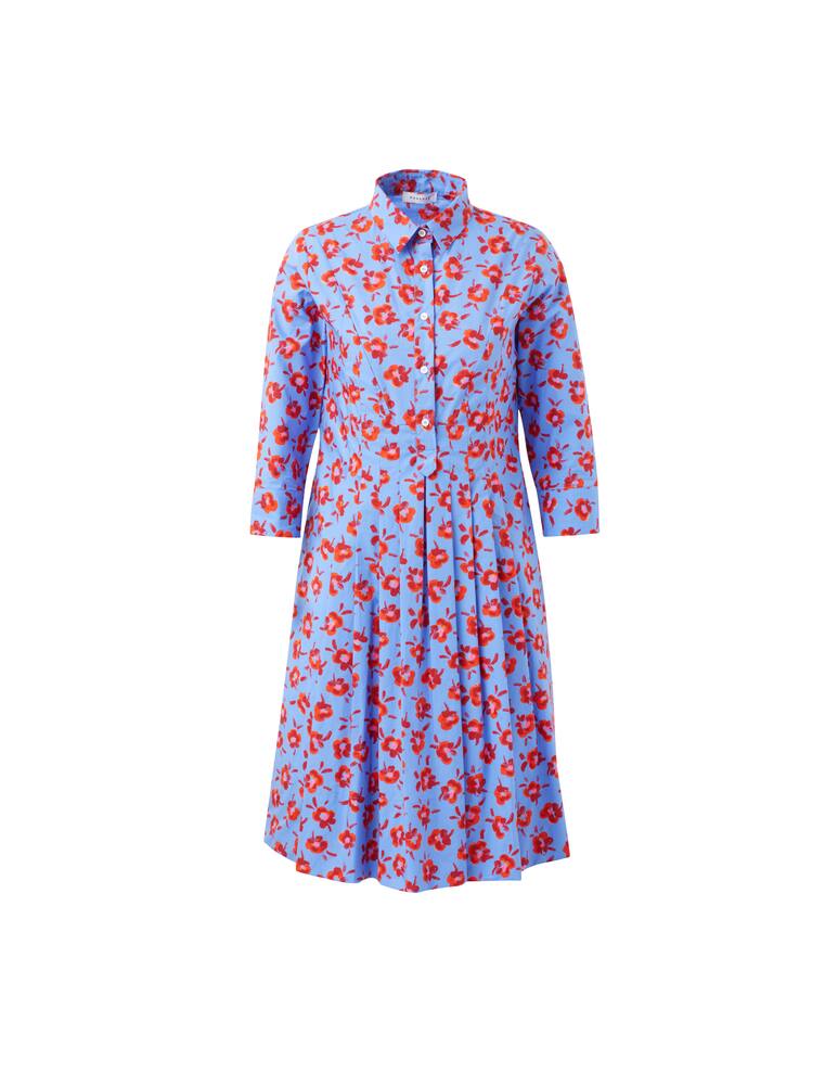 rinascente Rosso35 Vestito con camicia stampa fiori - multicolor