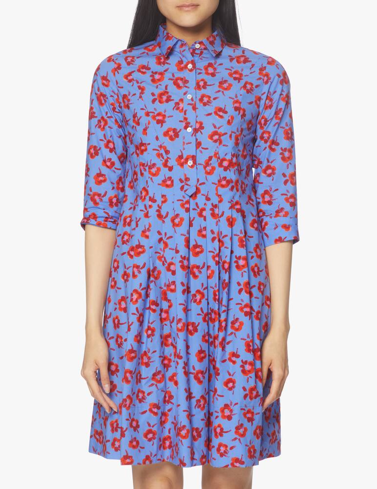 rinascente Rosso35 Vestito con camicia stampa fiori - multicolor