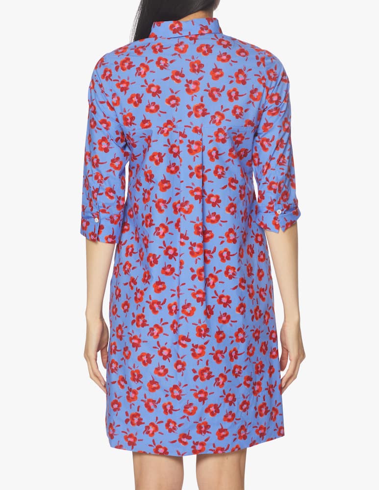 rinascente Rosso35 Vestito con camicia stampa fiori - multicolor