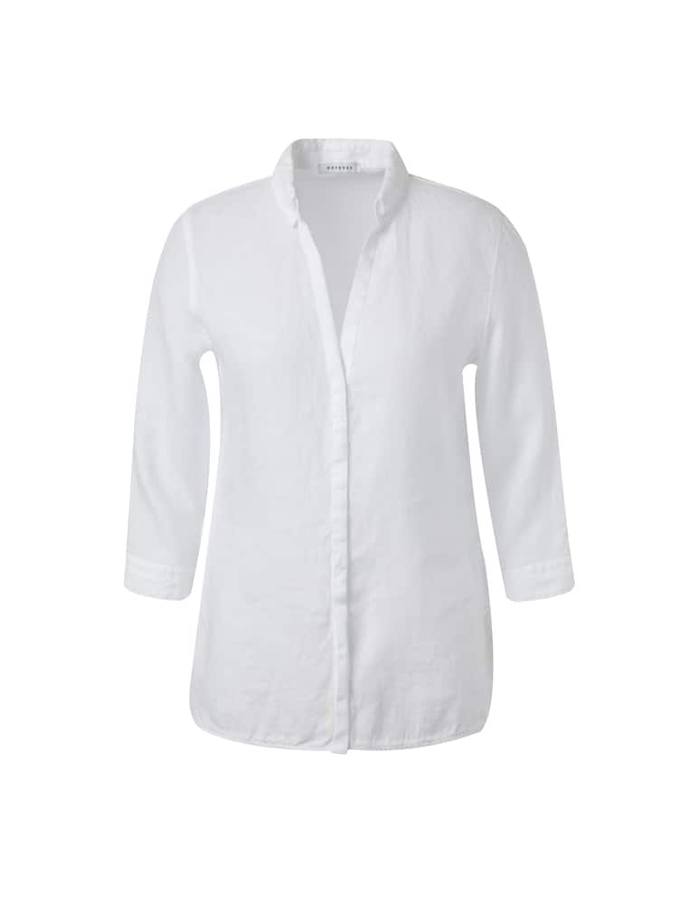 rinascente Rosso35 Linen v neck shirt - white