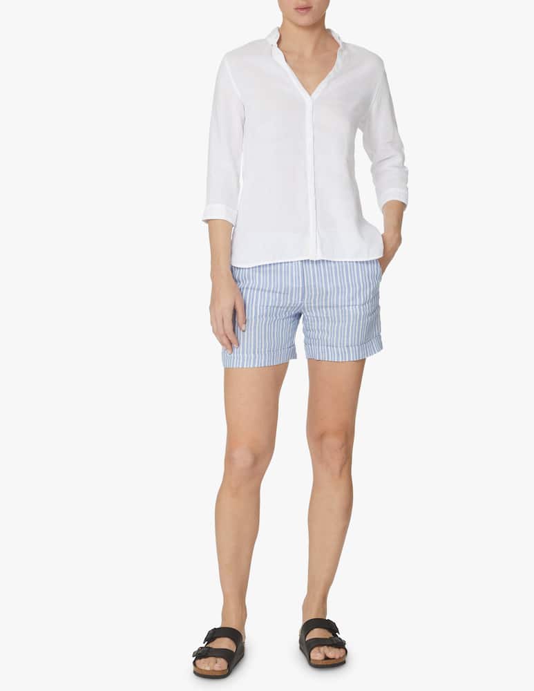 rinascente Rosso35 Linen v neck shirt - white