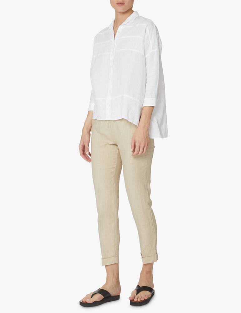 rinascente Rosso35 Shirt with flower embroidery - white