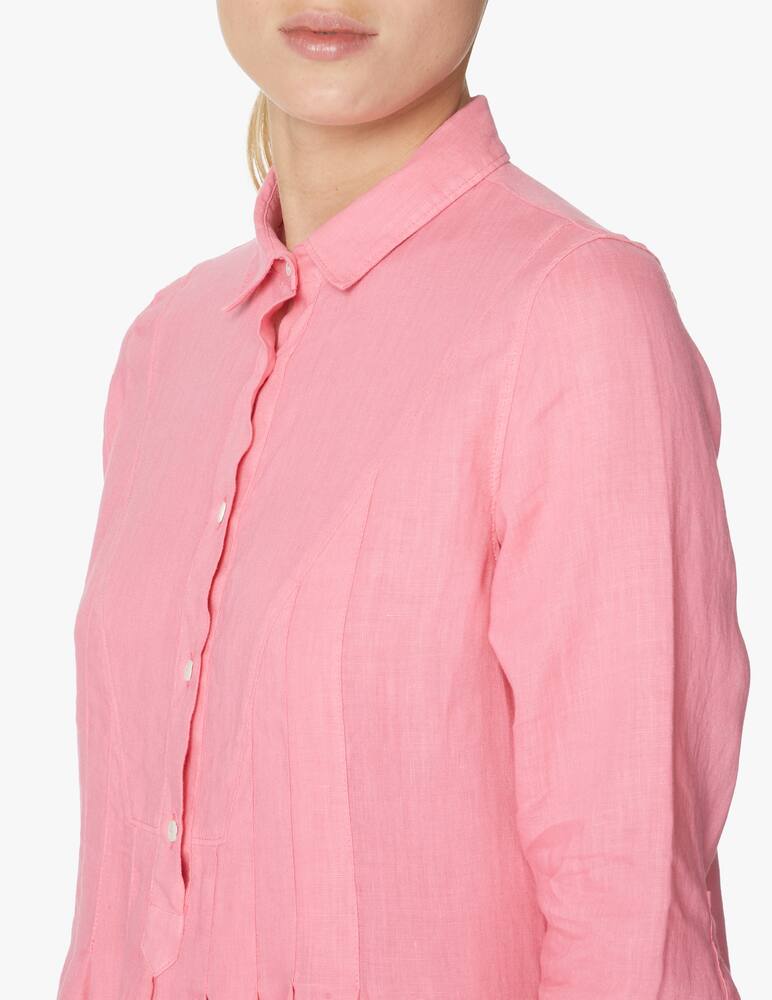 rinascente Rosso35 Tunica con camicia in lino - rosa