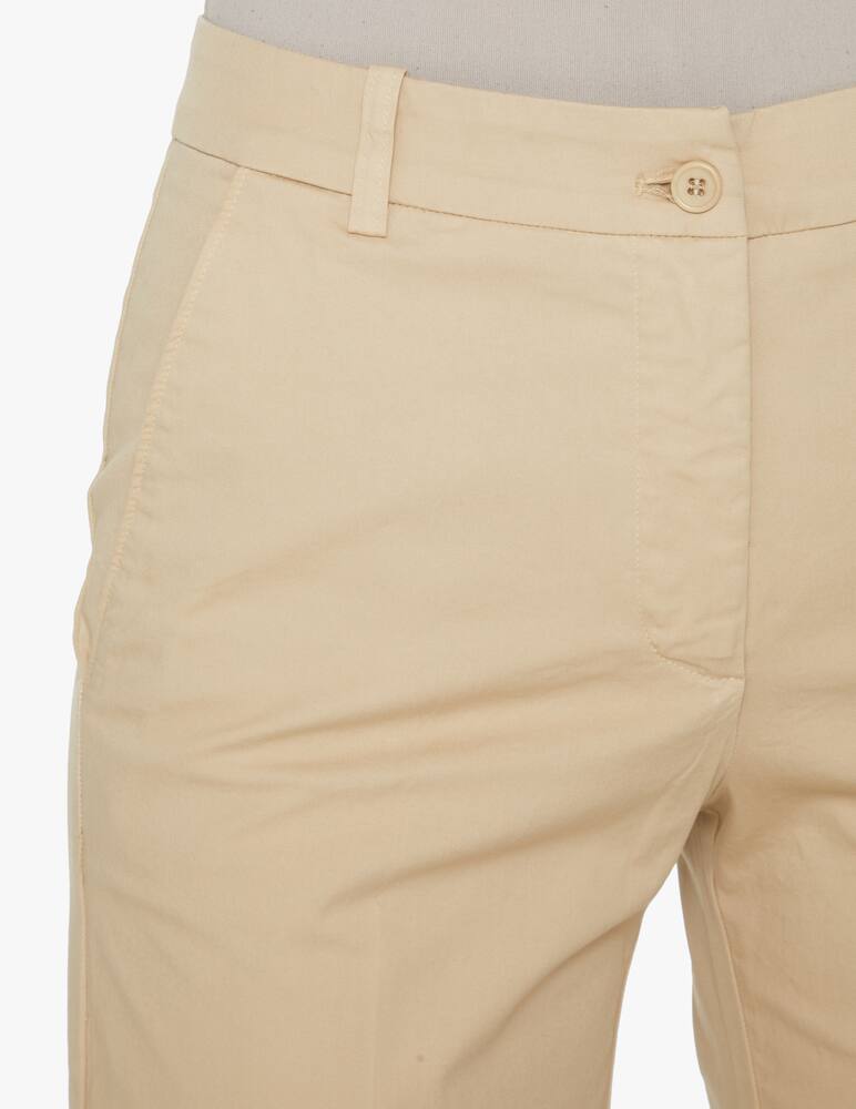 rinascente Rosso35 Wide-leg frayed cotton trousers - white