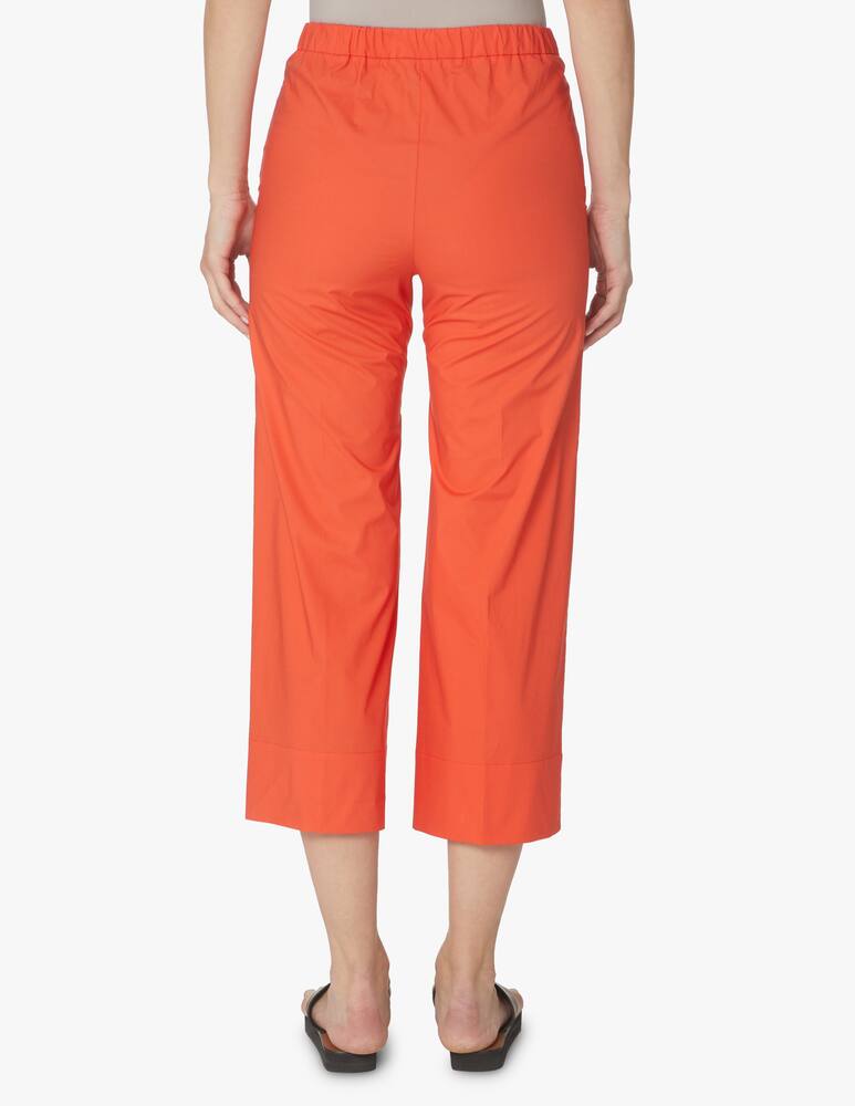 rinascente Rosso35 Straight-leg trousers with side zip - orange
