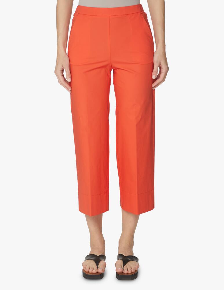 rinascente Rosso35 Straight-leg trousers with side zip - orange