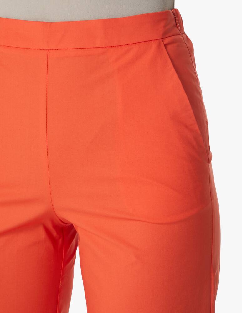 rinascente Rosso35 Straight-leg trousers with side zip - orange