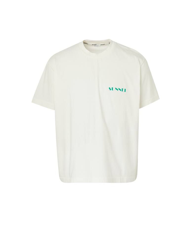 rinascente Sunnei Classic t-shirt mini logo jersey - white