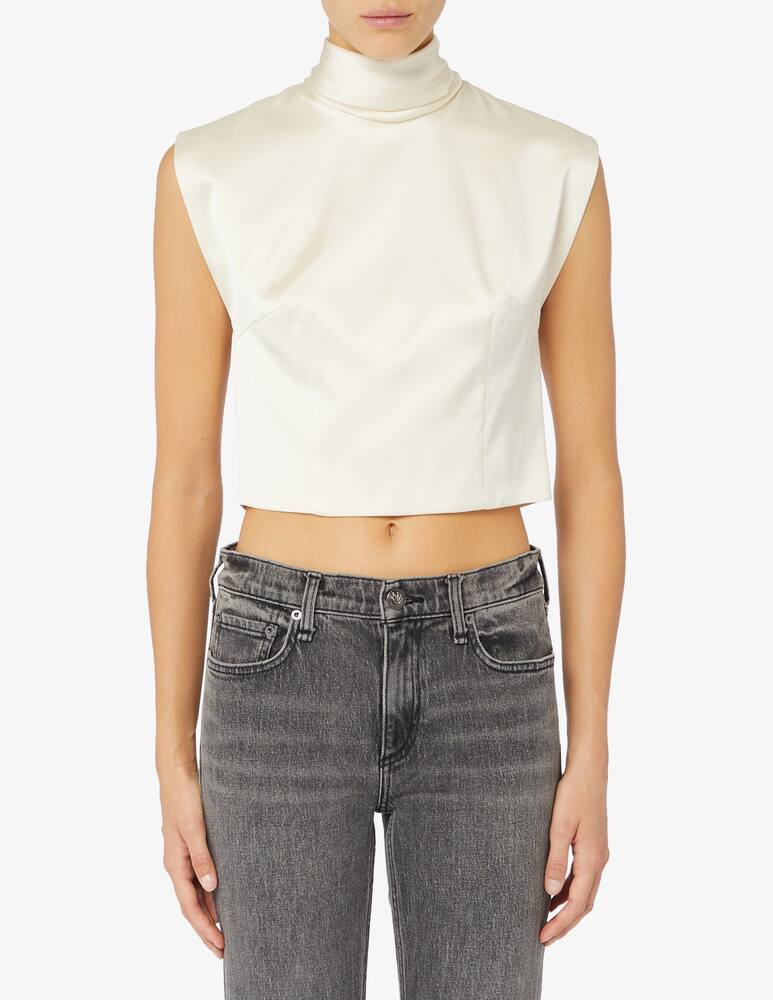 Nineminutes Top in raso Bonnie - immagine 1 Nineminutes Top in raso Bonnie - immagine 1