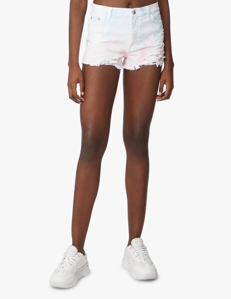 rinascente Chiara Ferragni Denim tie dye shorts - white
