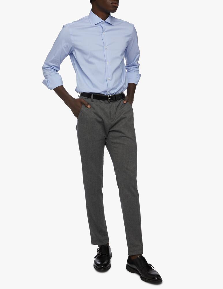 rinascente Barba Napoli Fil A Fil Stretch Slim Shirt