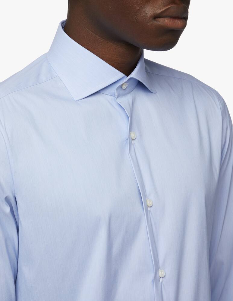 rinascente Barba Napoli Fil A Fil Stretch Slim Shirt