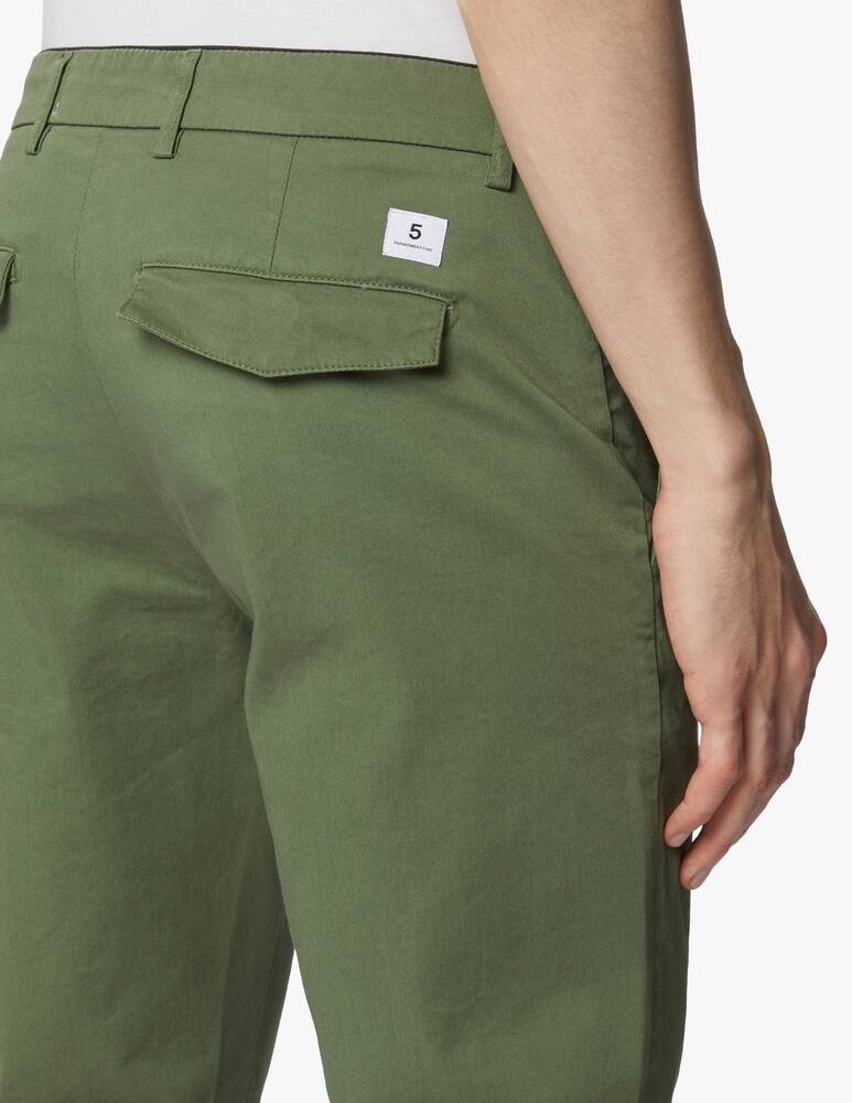 rinascente Department 5 Gabardine prince trousers - green