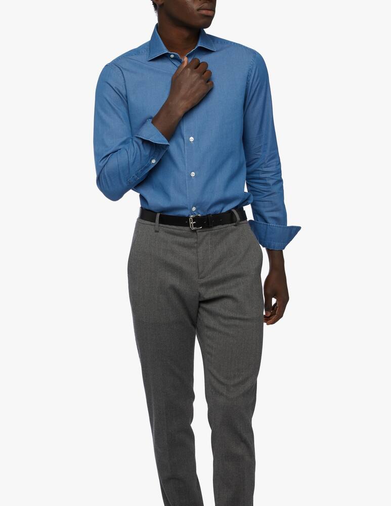 rinascente Barba Napoli Culto Denim Slim Shirt