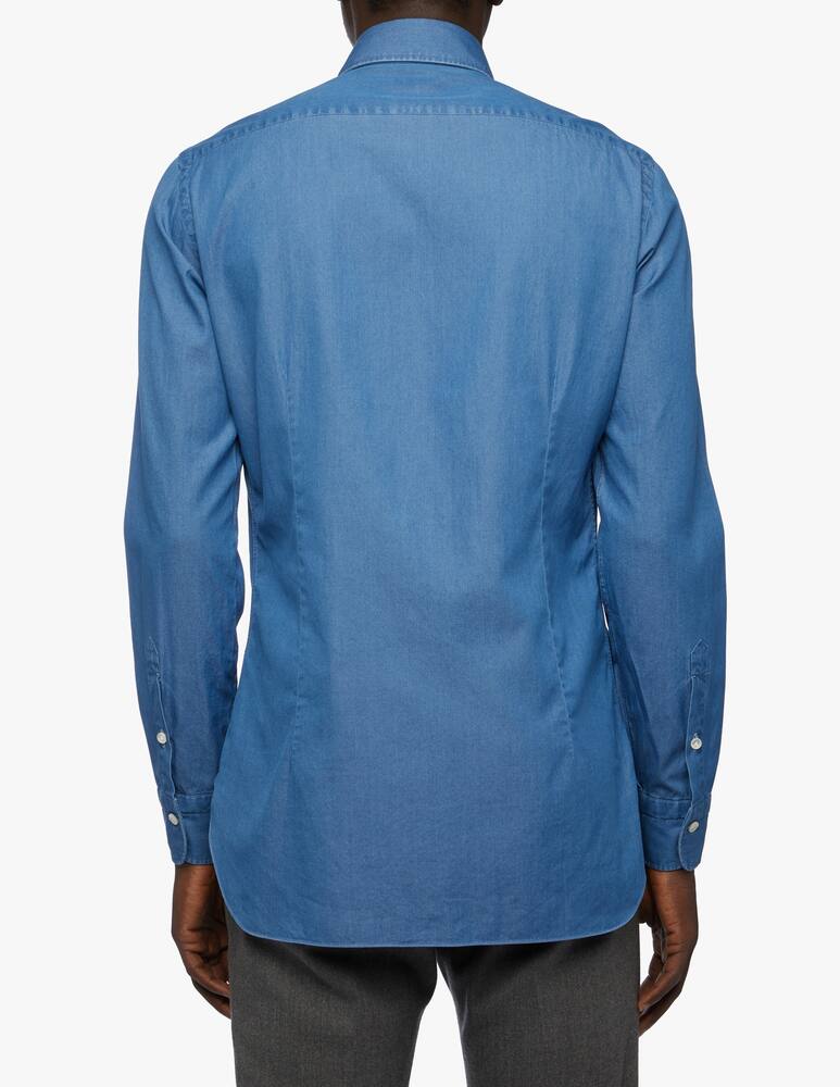 rinascente Barba Napoli Culto Denim Slim Shirt