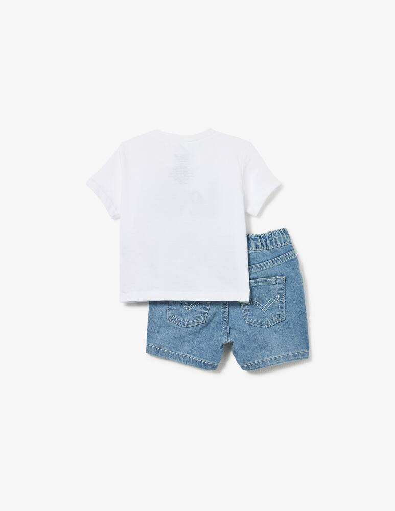 rinascente Levi's Logo t-shirt and denim shorts set