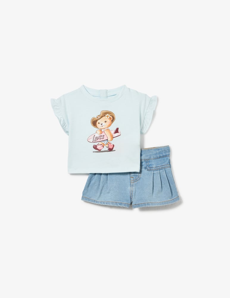 rinascente Levi's Set t-shirt e short plissé
