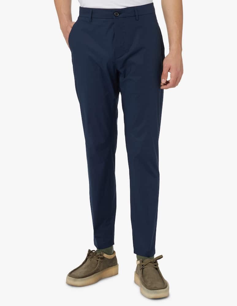 Department 5 Pantalone prince in popeline - blu - immagine 2 Department 5 Pantalone prince in popeline - blu - immagine 2