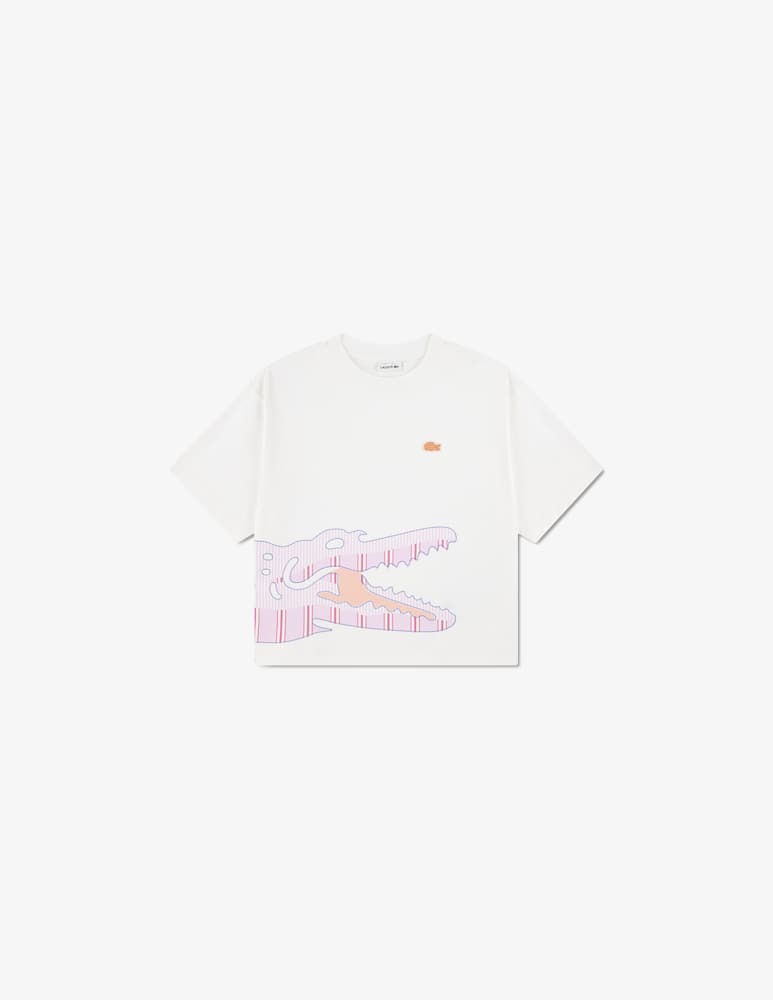 Lacoste T-shirt grafica a righe - immagine 1 Lacoste T-shirt grafica a righe - immagine 1