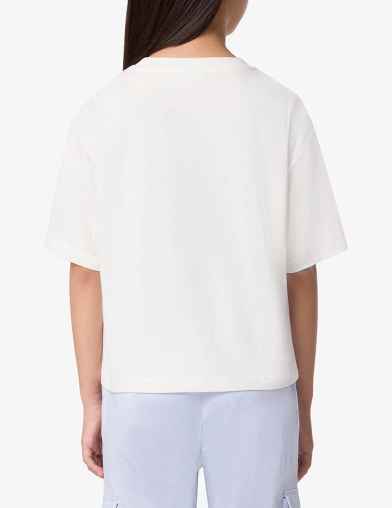 rinascente Lacoste T-shirt grafica a righe