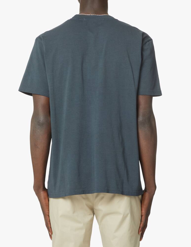 rinascente Department 5 T-shirt in cotone con taschino e logo - grigio