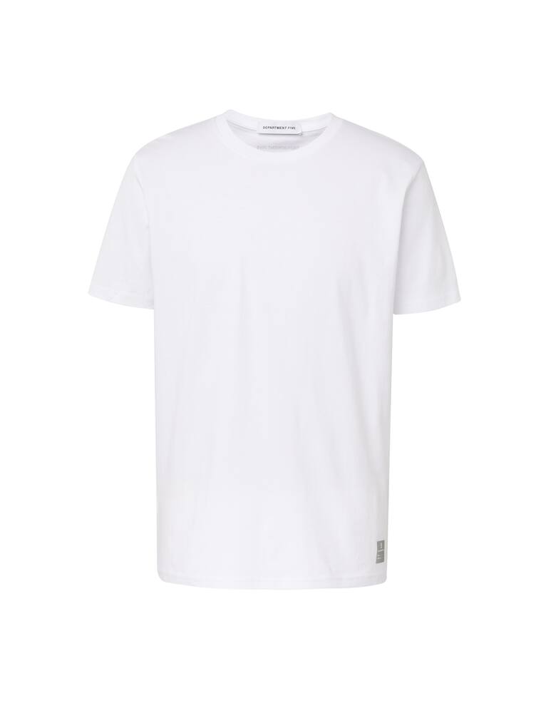 rinascente Department 5 T-shirt in cotone con logo grande - bianco