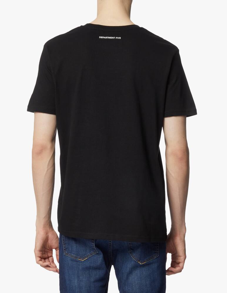 rinascente Department 5 Cotton t-shirt with big logo - black
