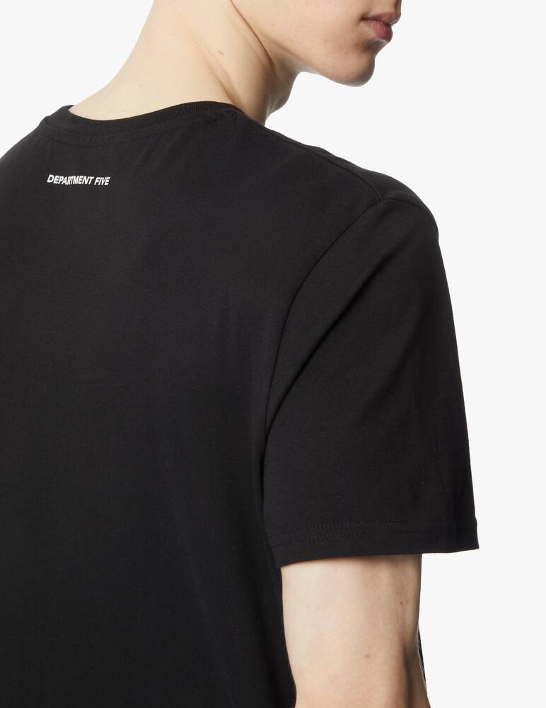 rinascente Department 5 Cotton t-shirt with big logo - black