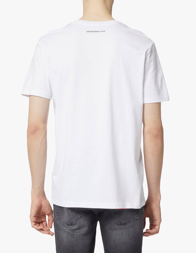 Department 5 Cotton t-shirt with logo on the chest - white - picture 3 Department 5 Cotton t-shirt with logo on the chest - white - picture 3