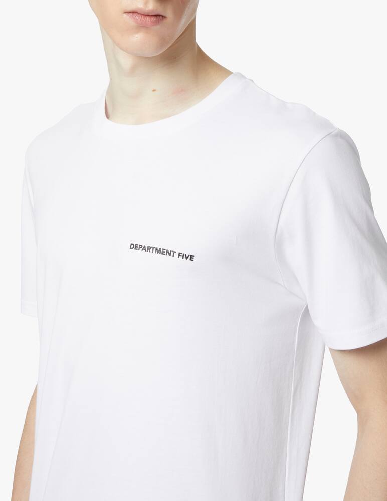 Department 5 Cotton t-shirt with logo on the chest - white - picture 4 Department 5 Cotton t-shirt with logo on the chest - white - picture 4