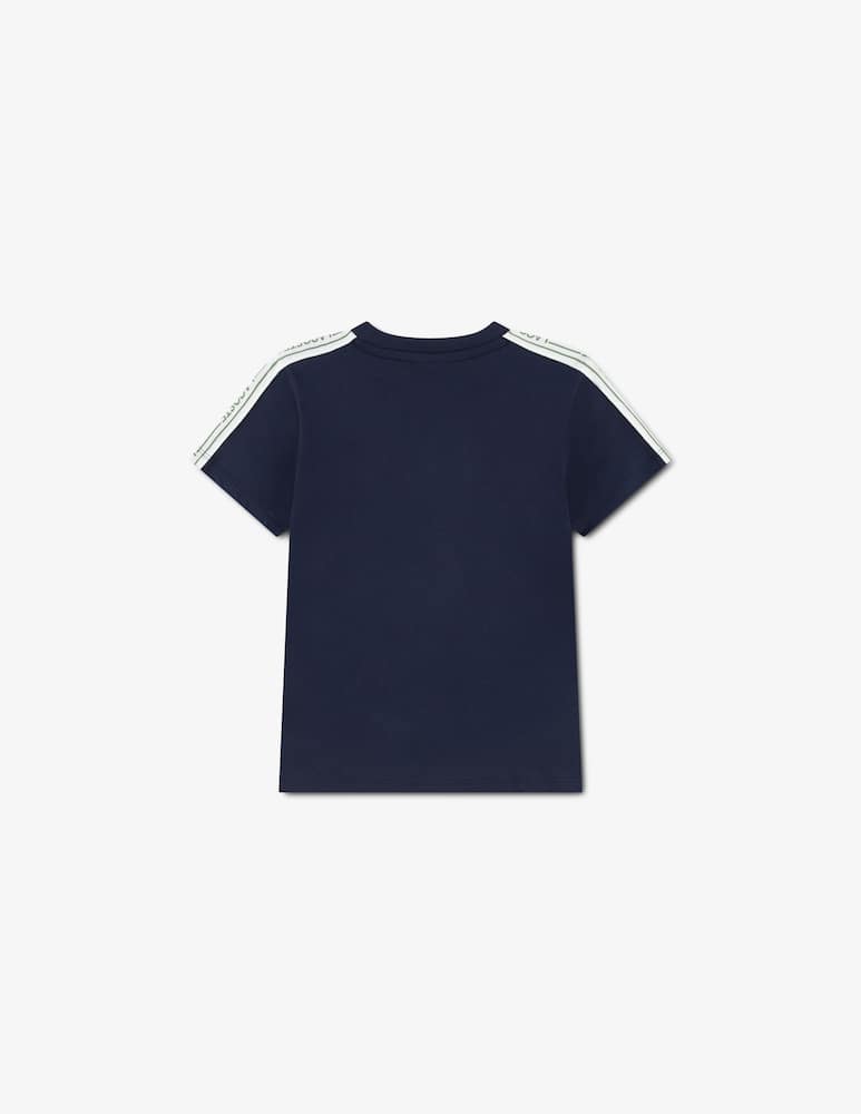rinascente Lacoste T-shirt con bande logo Lacoste