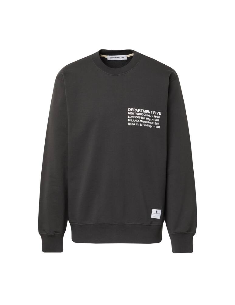 rinascente Department 5 Sweatshirt with lettering on the chest - grey