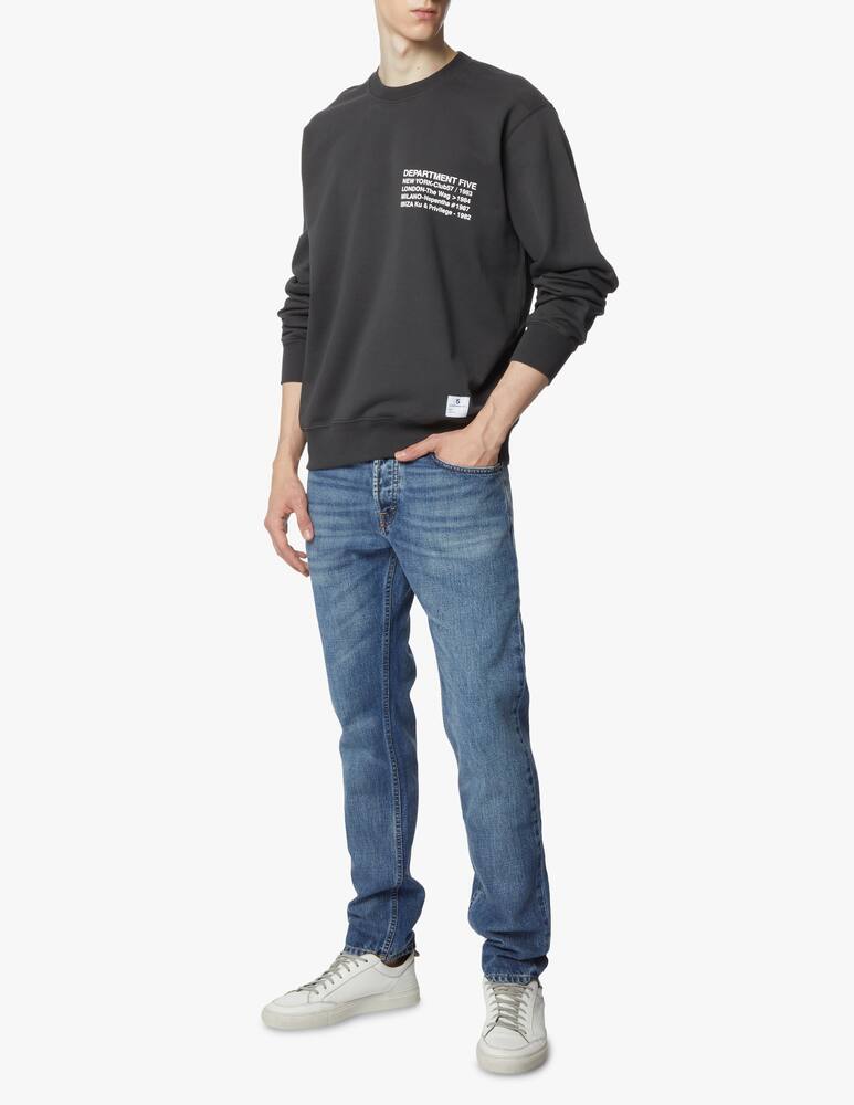 rinascente Department 5 Sweatshirt with lettering on the chest - grey