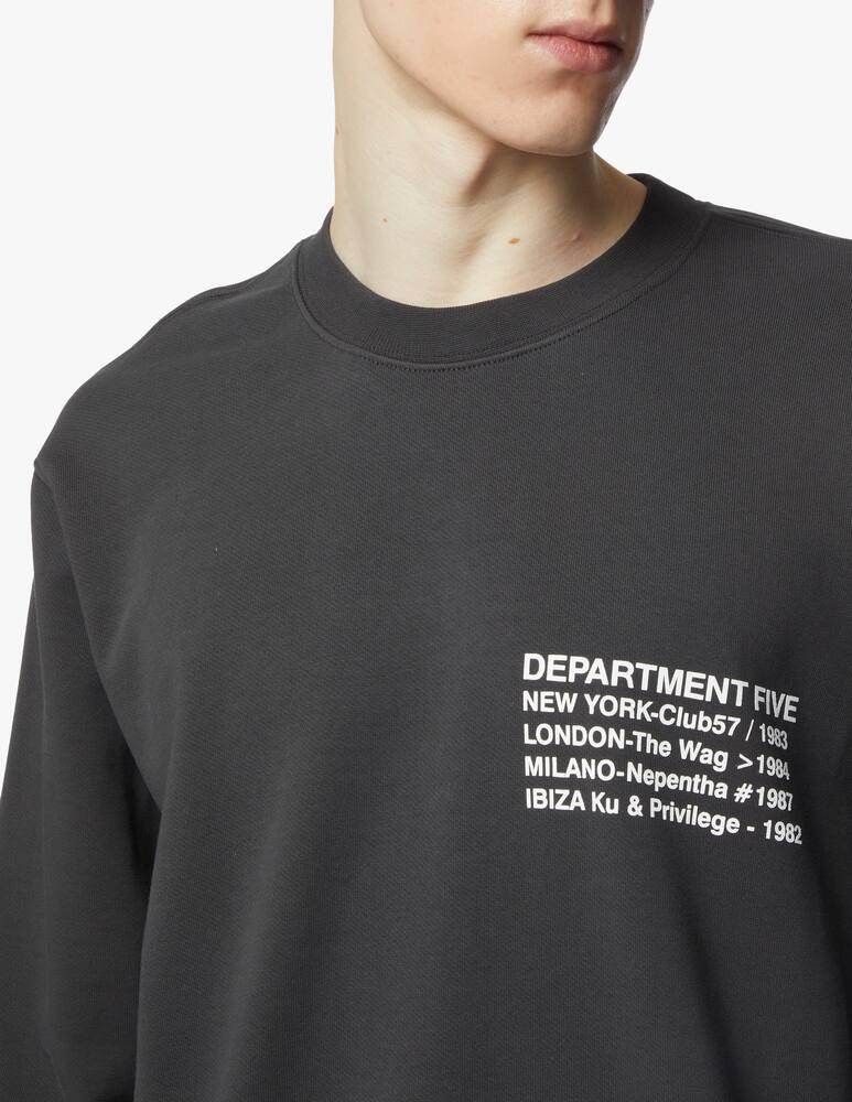 rinascente Department 5 Sweatshirt with lettering on the chest - grey