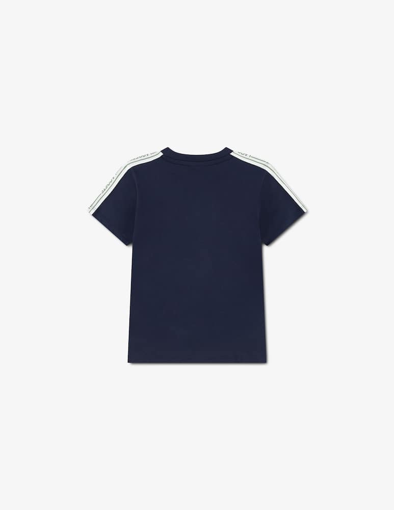 rinascente Lacoste T-shirt con bande logo Lacoste