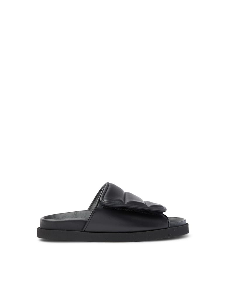 Gia Borghini Gia3 leather puffy platform slides - black - picture 1 Gia Borghini Gia3 leather puffy platform slides - black - picture 1