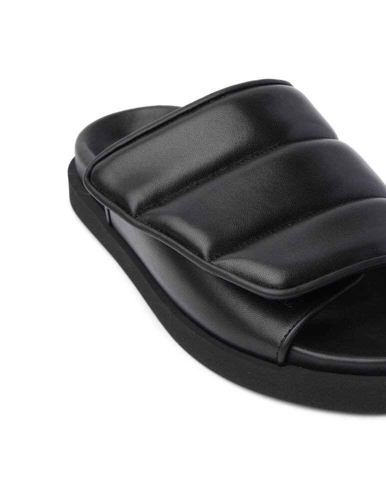 Gia Borghini Gia3 leather puffy platform slides - black - picture 5 Gia Borghini Gia3 leather puffy platform slides - black - picture 5