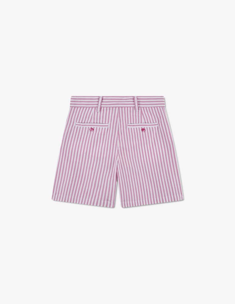 Lacoste Shorts con pinces a righe - immagine 3