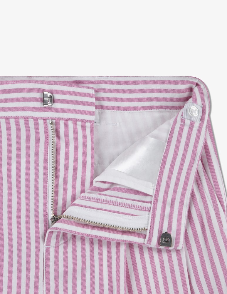 Lacoste Shorts con pinces a righe - immagine 4