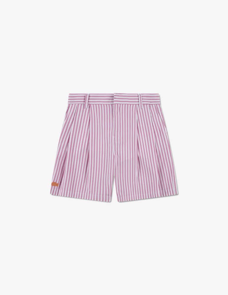 rinascente Lacoste Shorts a righe con pieghe