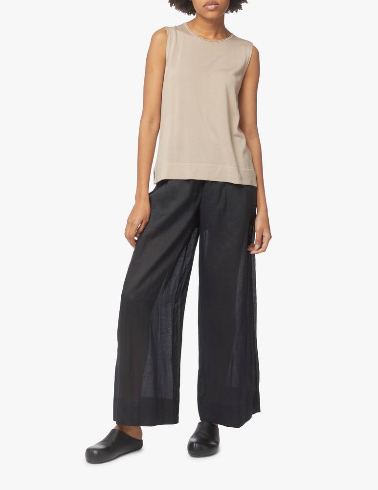 rinascente Rinascente Collection Crewneck top with slits - beige