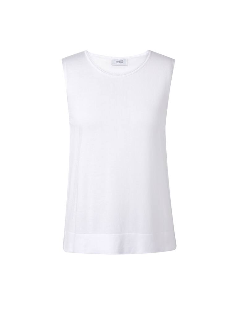 rinascente Rinascente Collection Top girocollo con spacchi - bianco