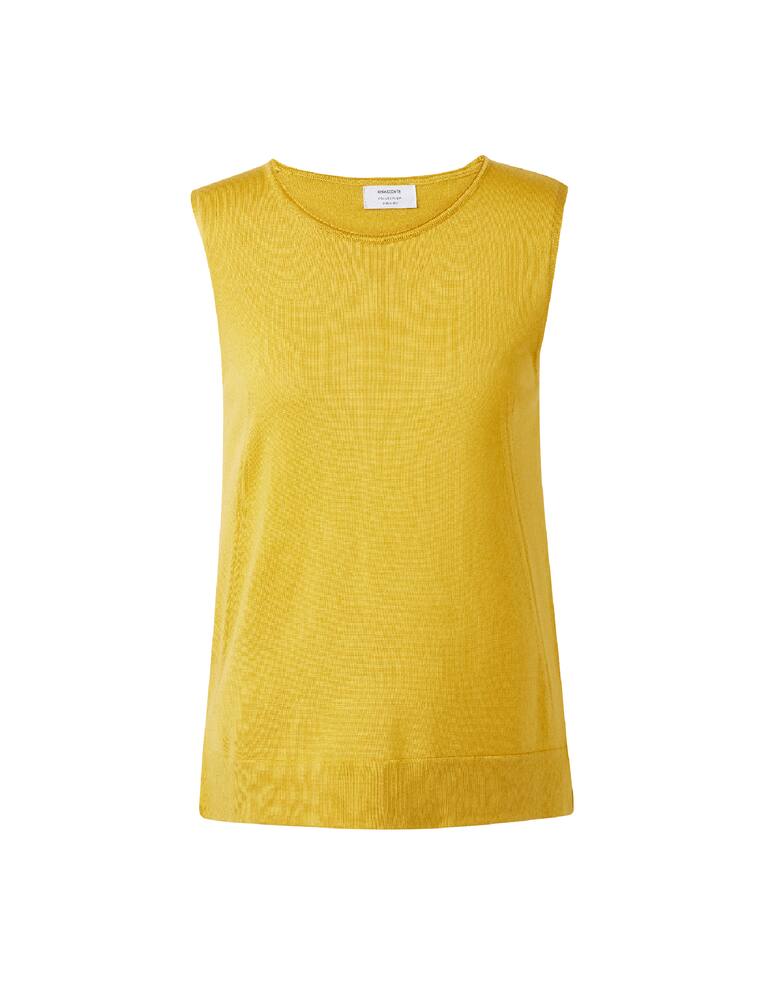 rinascente Rinascente Collection Crewneck top with slits - yellow