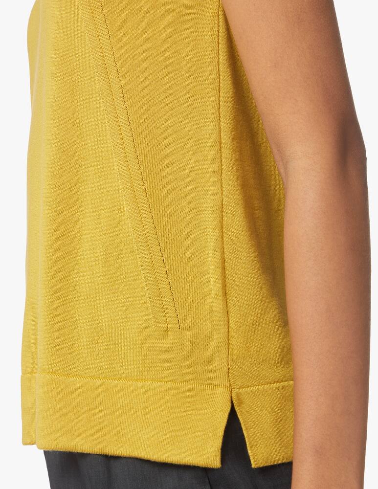 rinascente Rinascente Collection Crewneck top with slits - yellow