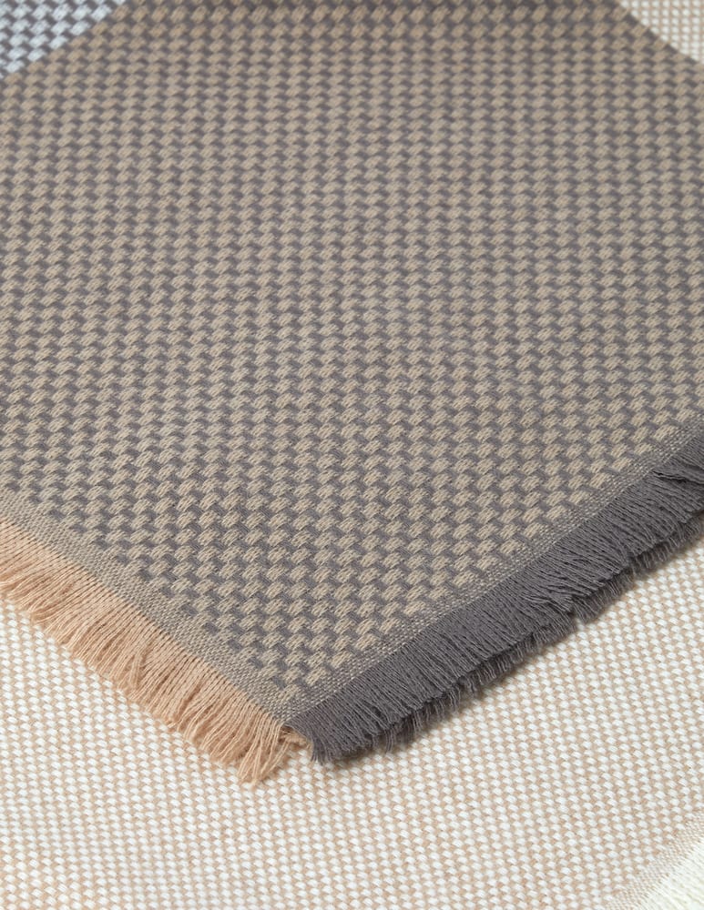 rinascente Agnona Cashmere Check Natte' Coperta 140x180