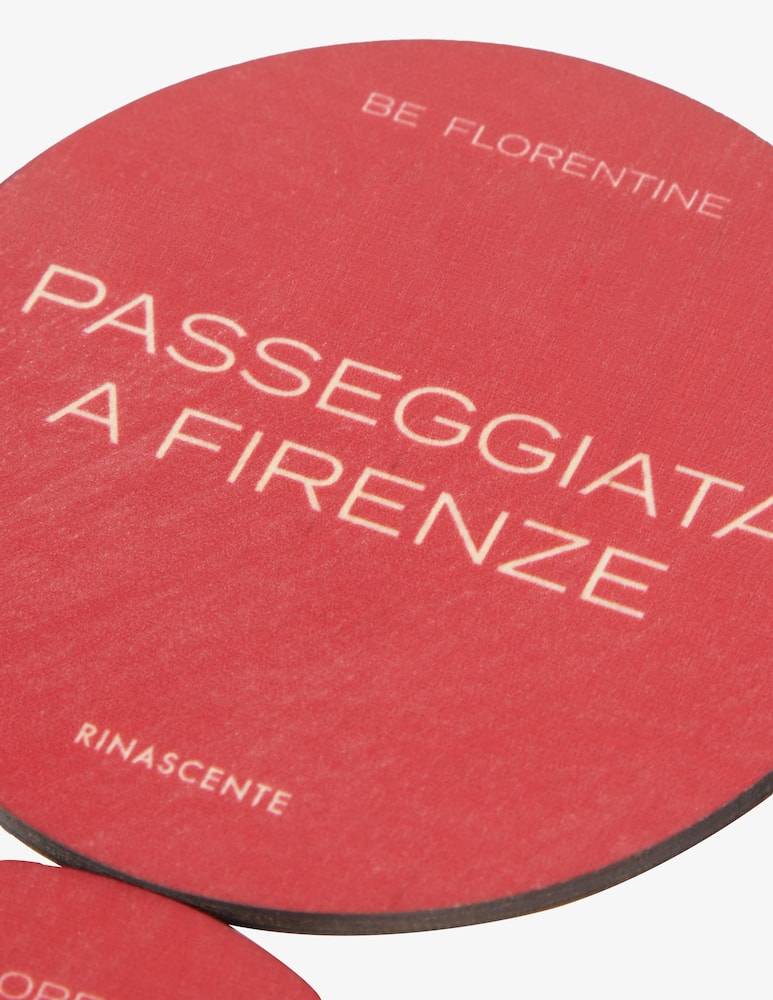 Rinascente Wooden Coasters Set "Be Florentine" - picture 2 Rinascente Wooden Coasters Set "Be Florentine" - picture 2