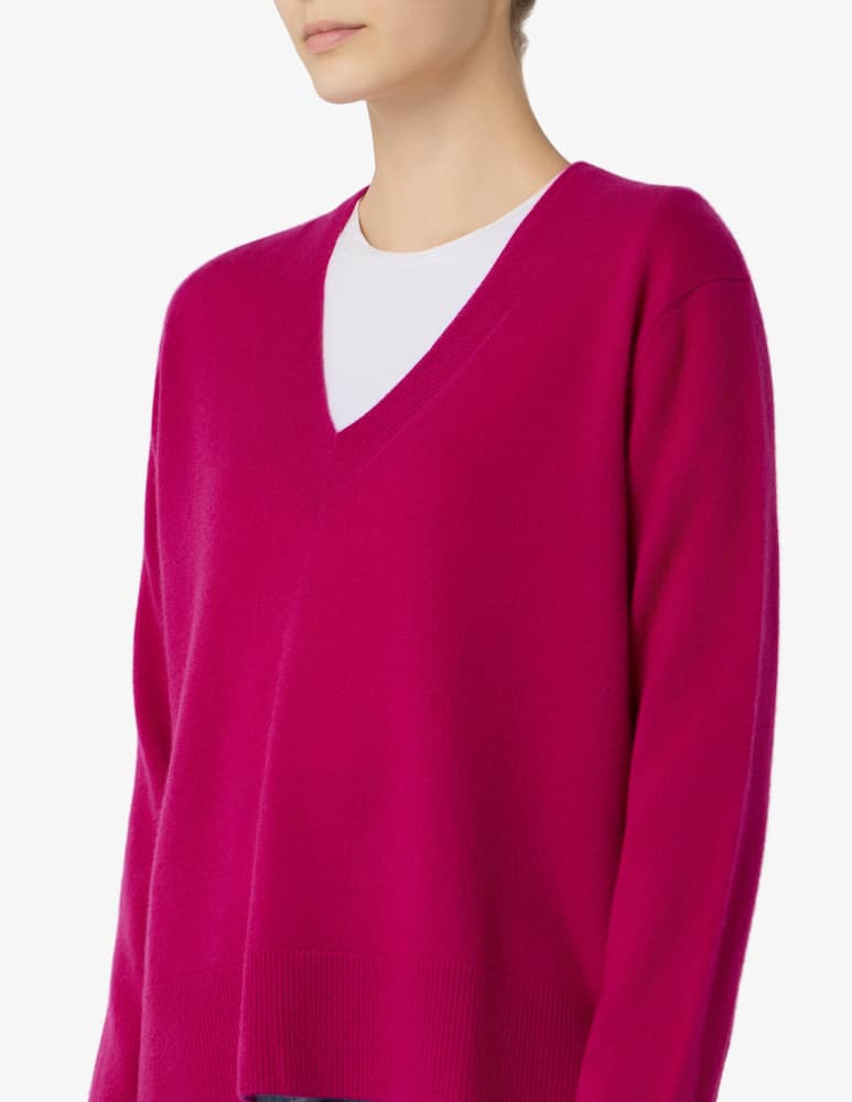 Pure Cashmere Maglione scollo a v basic - immagine 4 Pure Cashmere Maglione scollo a v basic - immagine 4