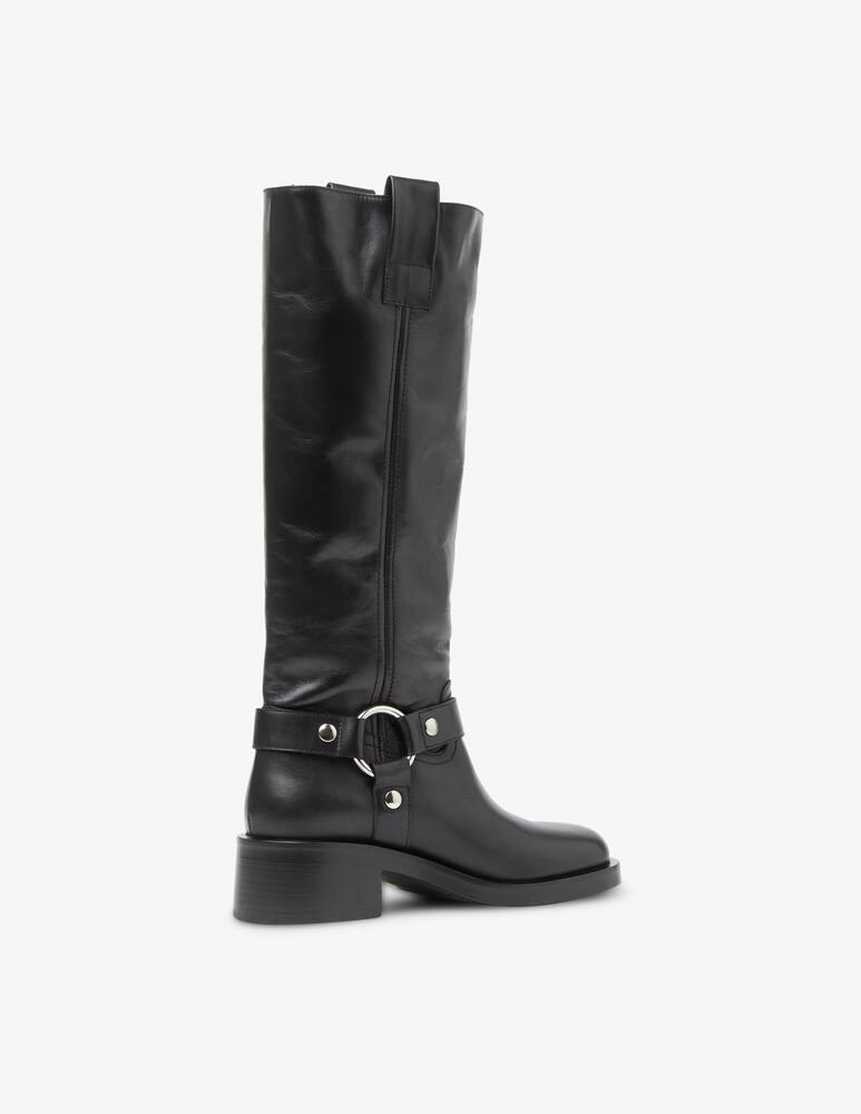 rinascente Strategia Joy2 flat leather biker boot