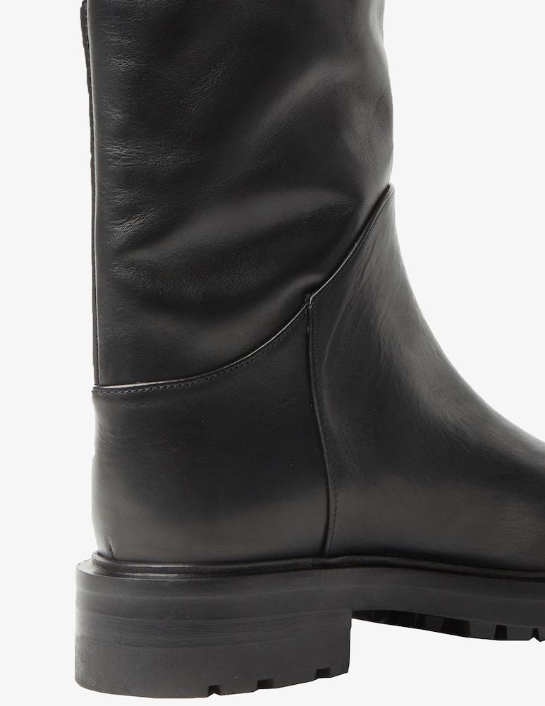 rinascente Strategia Story flat leather boot
