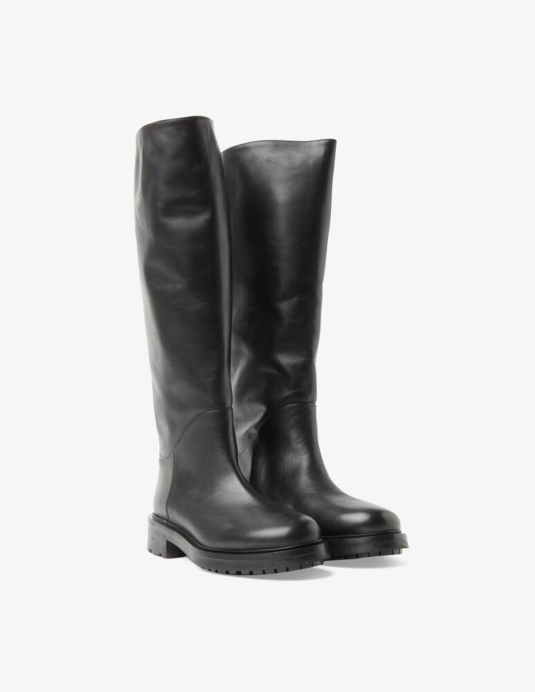 rinascente Strategia Story flat leather boot